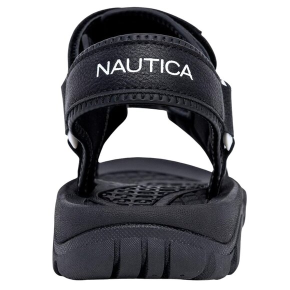 Nautica Bulty Round Toe Black Open Toe Strappy Sandals Men 11 New w/ Tag Sold Ou - Picture 5 of 9